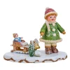 Hubrig Volkskunst Hubrig Miniaturen-Winterkinder Oh es schneit, es schneit
