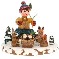 Hubrig Volkskunst Hubrig Miniaturen-Winterkinder Tiere des Waldes