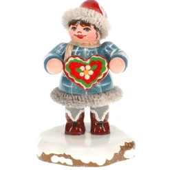Hubrig Volkskunst Hubrig Miniaturen-Winterkinder Tinchens Lebkuchenherz